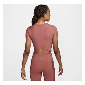 Nike Dri-FIT Women's One Fitted Rib Short Sleeve Cropped Training Top XL NWT